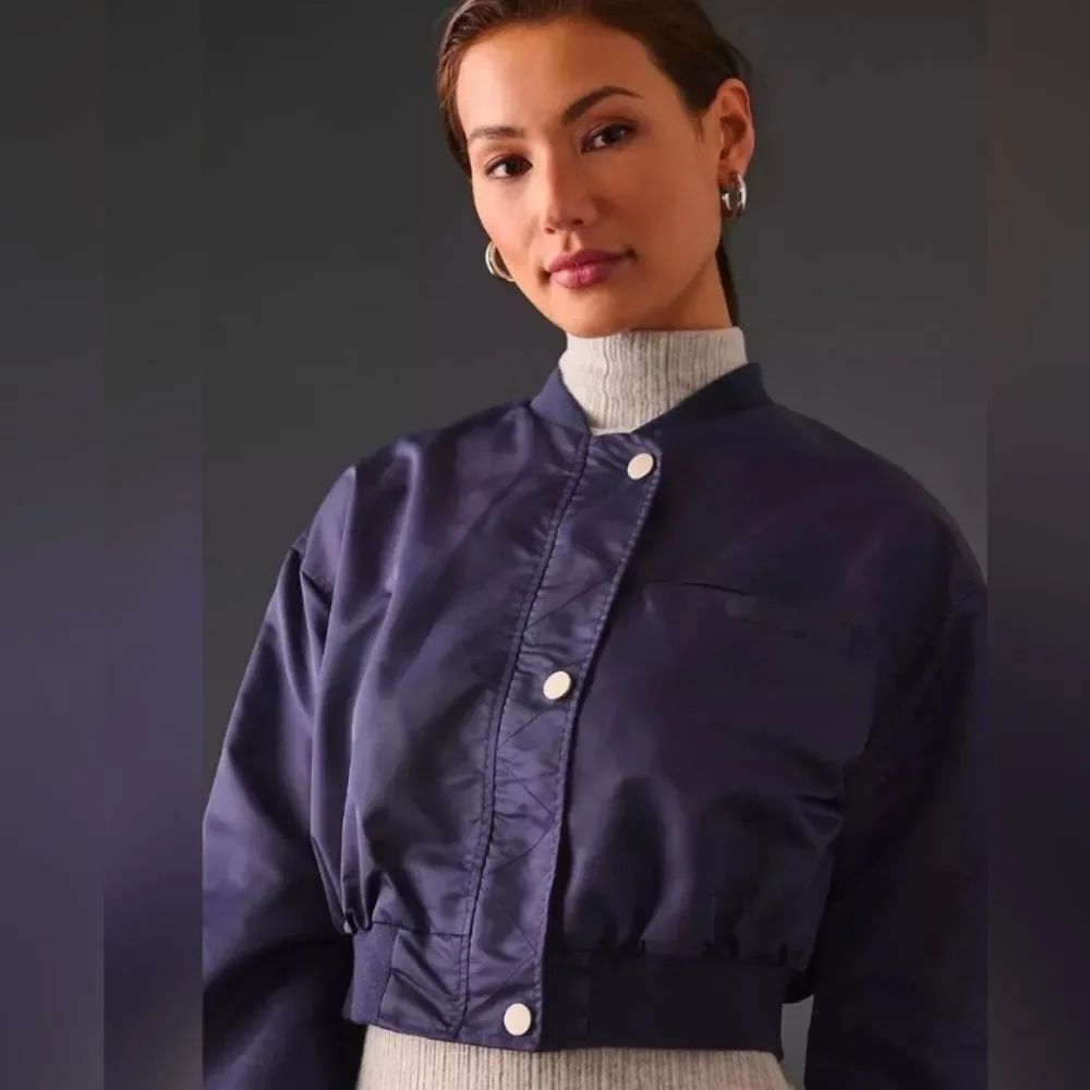 Pilcro Deep Blue Bomber Jacket